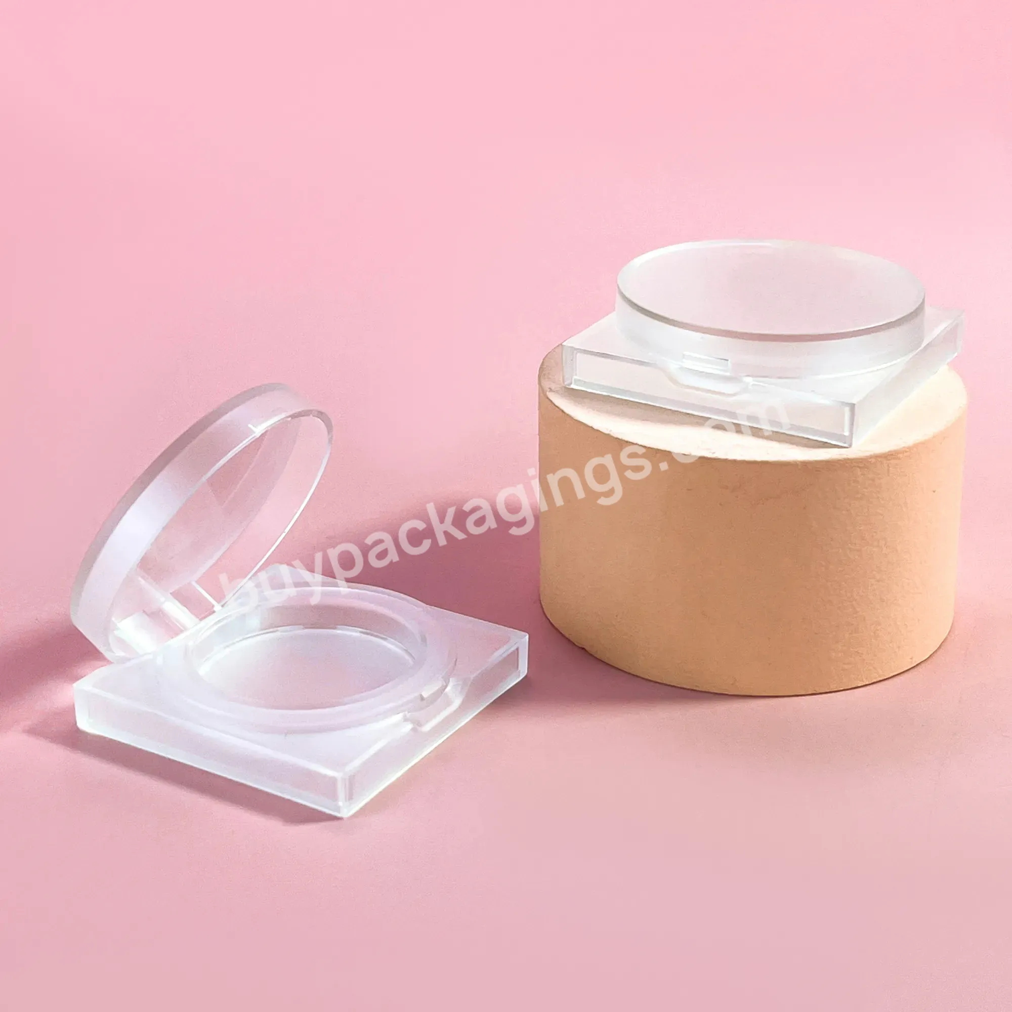 Single Pan Empty Clear Sample Size Powder Case Blush Compact Case Cosmetic Packaging 15g Custom Glitter Eyeshadow Palette - Buy Make Up 15g Pallet Plastic Glitter Eyeshadow Palette Clear Compact Powder Case,Luxury Square Round Blush Compact Packaging