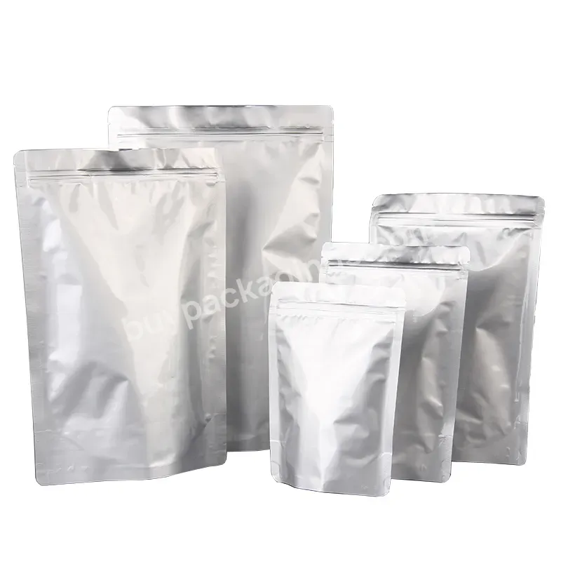 Size 14 * 19 + 4 Custom Print Packaging Bag Foil Sealed Biodegradable Aluminium Bag Food