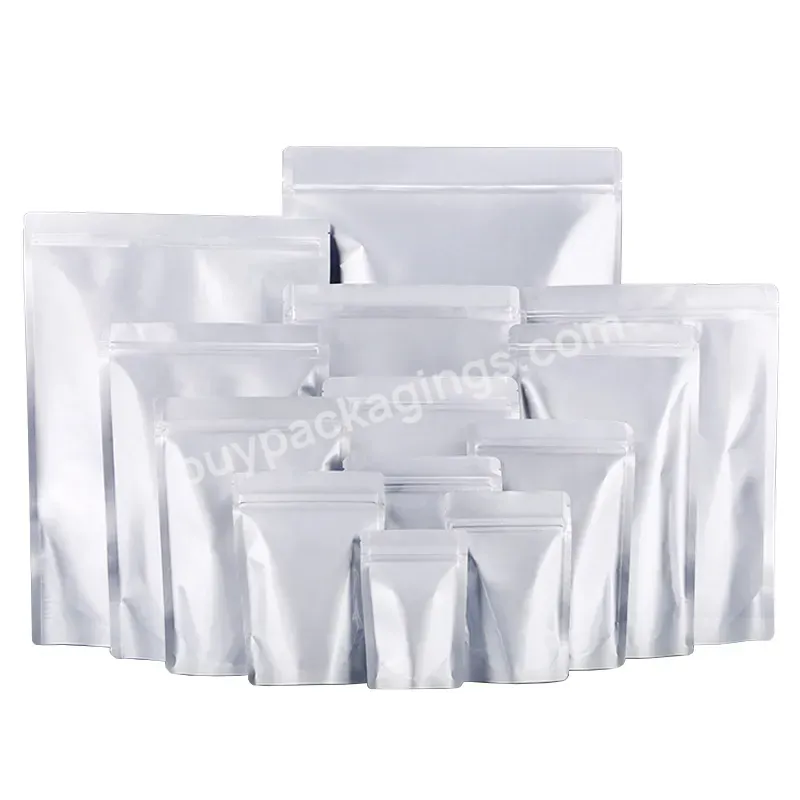 Size 21 * 31 + 5 Biodegradable Food Packaging Aluminium Bag With Zip Shopping Bag Custom Logo