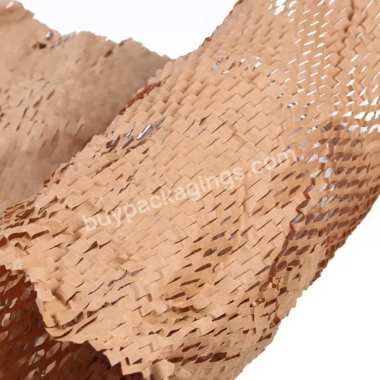 Size 50cm*250m Recyclable Honeycomb Paper Kraft Wrapping Cushioning Paper - Buy Honeycomb Kraft Paper,Cushion Paper,Paper Honeycomb.