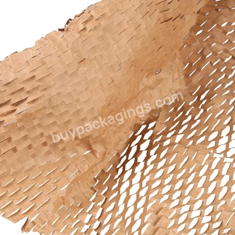 Size 50cm*250m Recyclable Honeycomb Paper Kraft Wrapping Cushioning Paper - Buy Honeycomb Kraft Paper,Cushion Paper,Paper Honeycomb.