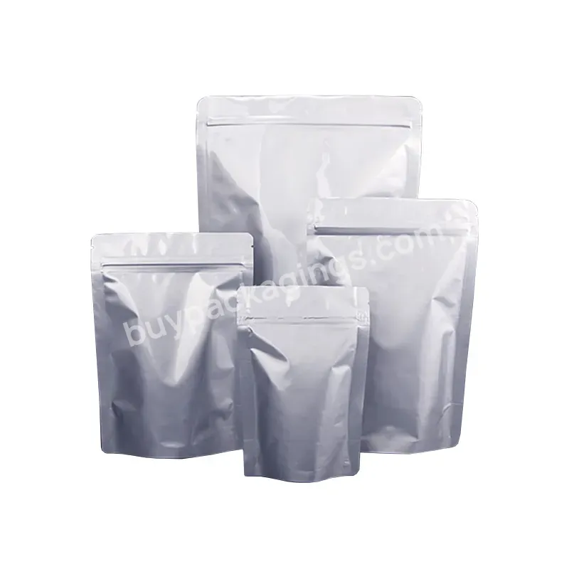 Size 9 * 13 + 3 Waterproof Zipper Pouch Aluminum Foil Heat Seal Packaging Bags Custom Logo