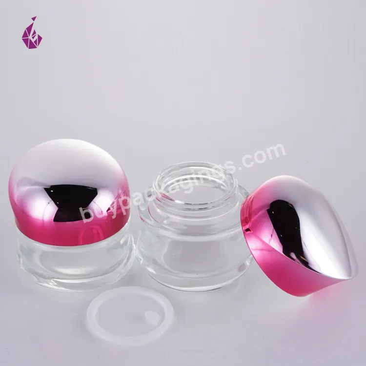 Skin Care Product Packaging Design Cosmetic Container 30 G Pink Jar Glass 50g Cosmetic Jar For Skin - Buy Glass Jars With Lid,Body Lotion Container,Cream Jar Packaging.