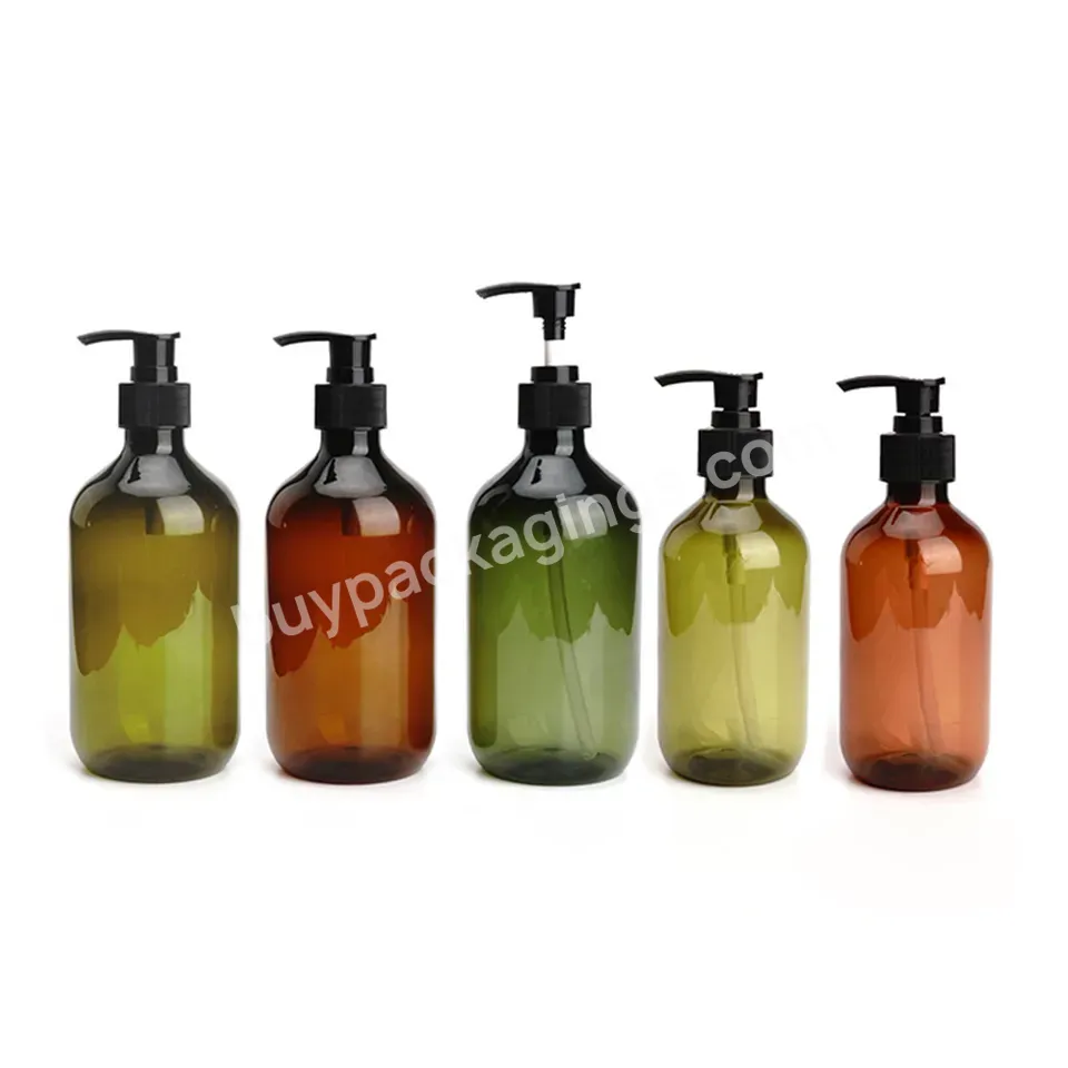 Skin Care Set Transparent Amber Round Pet Plastic Hair Conditioner Lotion Oil Packaging Lotion Bottle - Buy Lotion Pump Bottle,Lotion Bottle,Pet Shampoo Lotion Bottle.