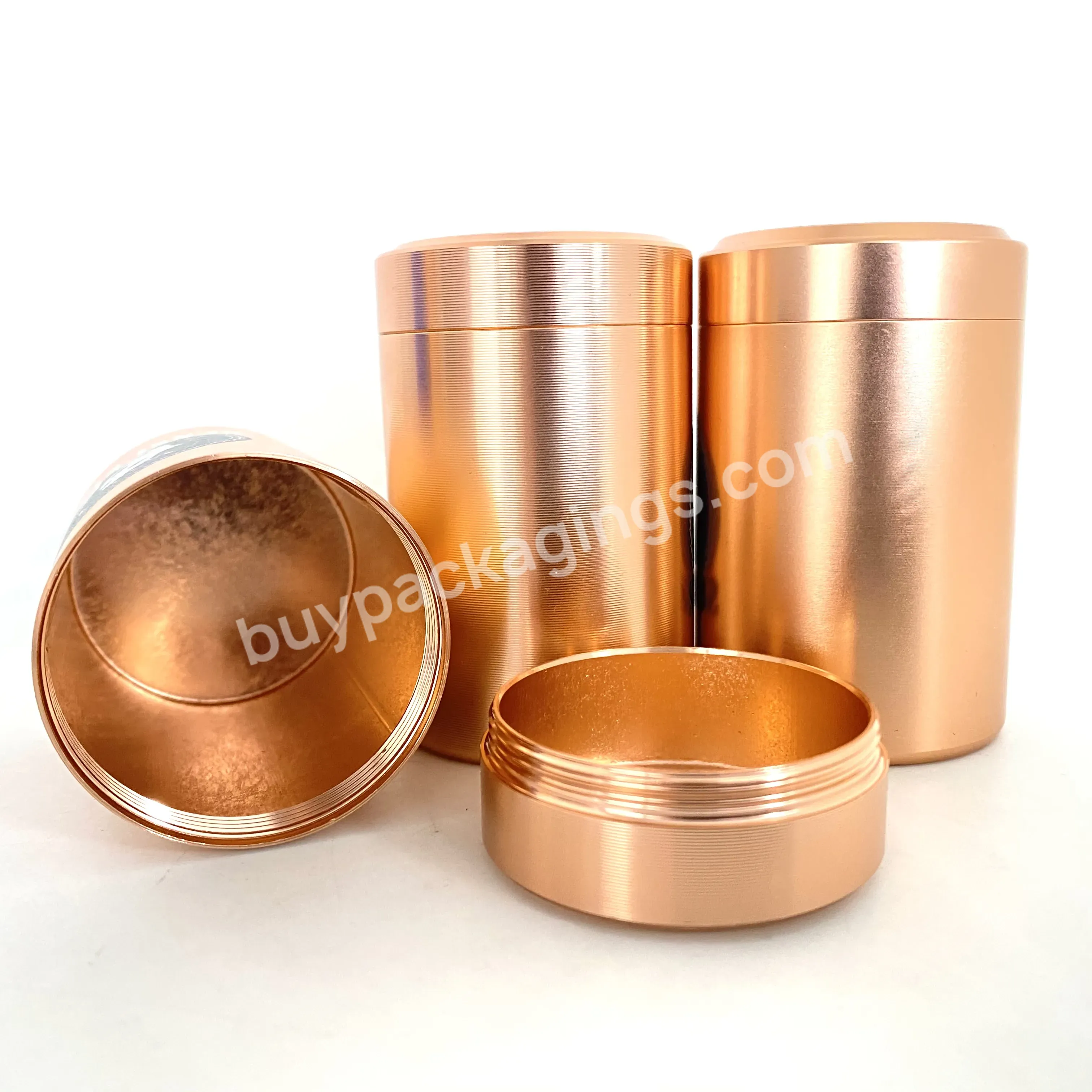 Small Mini Tall Round Metal Storage Tea Packaging Tin Box Can Container With Screw Lid Manufacturer - Buy Storage Tea Packaging Tin Box Can Container,Round Metal Tea Can With Screw Lid,Small Mini Tall Tea Jar Metal.