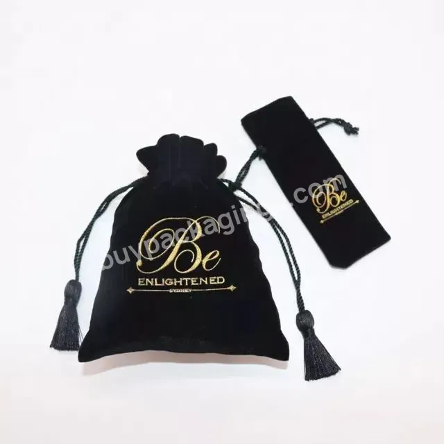 Small Size Custom Velvet Pouch With Logo Printing For Jewelry Gifts Packing