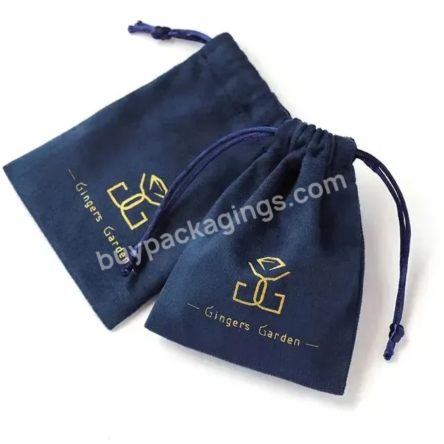 Small Size Custom Velvet Pouch With Logo Printing For Jewelry Gifts Packing