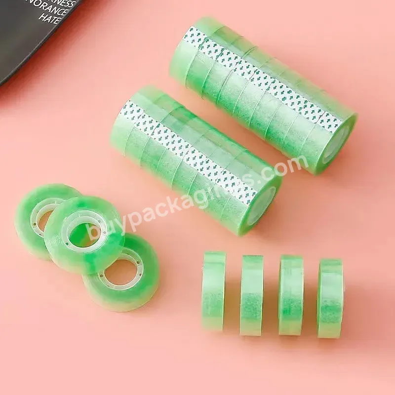 Small Transparent Portable Stationery Tape For Office Classrooms To Paste Book Cover - Buy Tape Stationery,Stationery Tape For Retail,Stationery Clear Tape.