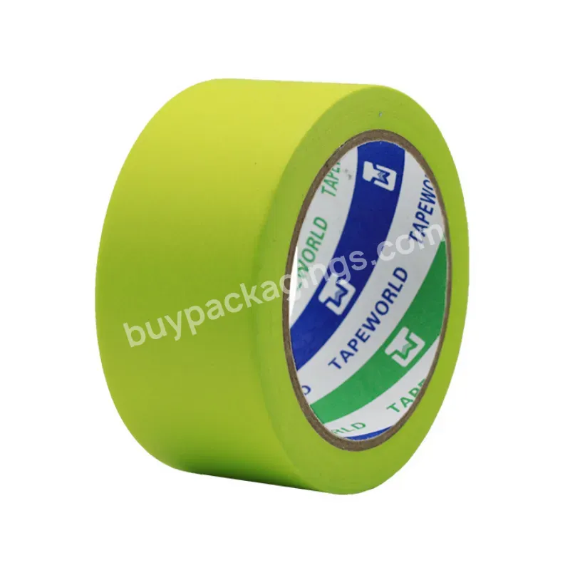 Smooth Rice Paper Fine Line Uv 14 Days Heat Resistant No Glue Residue Green Washi Tape For Painting - Buy Green Washi Tape,Green Masking Tape,Green Japanese Rice Paper Washi Tape.