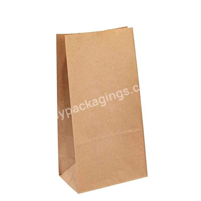 Snack Packing Bag Coconut Craft Paper Bags For Bread,Greaseproof Kraft Food Paper Bag With Custom Size - Buy Kraft Food Paper Bag With Custom Size,Kraft Paper Bags,Craft Paper Bags For Bread.