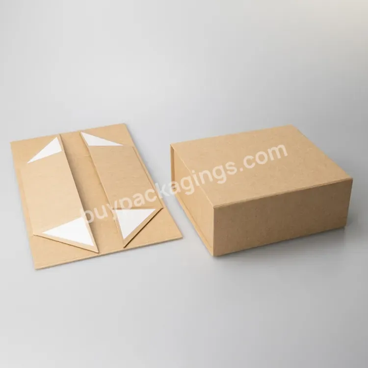 Snap Shut Gift Box Kraft Brown Luxury Folding Gift Boxes Available In Different Sizes Kraft Folding Gift Box - Buy Luxury Folding Gift Boxes,Kraft Folding Gift Box,Snap Shut Gift Box.