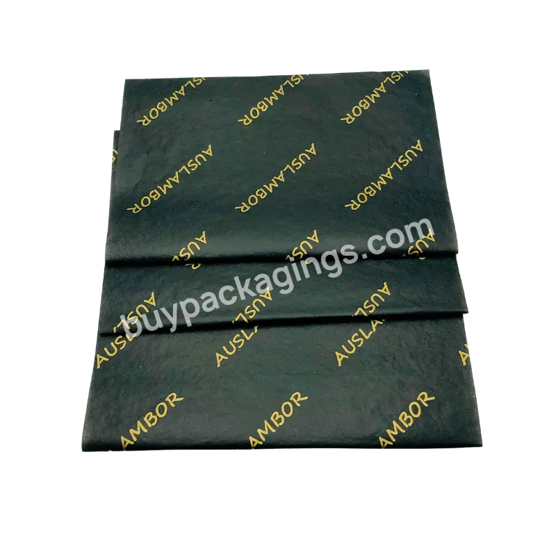Soap Wrapper Sustainable Eco Friendly Black Thin White Recycled Shoe Wrapping 50*75cm Branded Tissue Paper