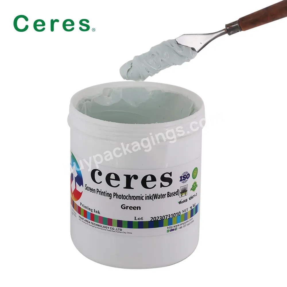 Solvent Screen Printing Solar Discoloration Ink/photochromic Ink Colorless To Green 1kg - Buy Screen Solvent Base Ink,Photochromic Ink,Colorless To Green.