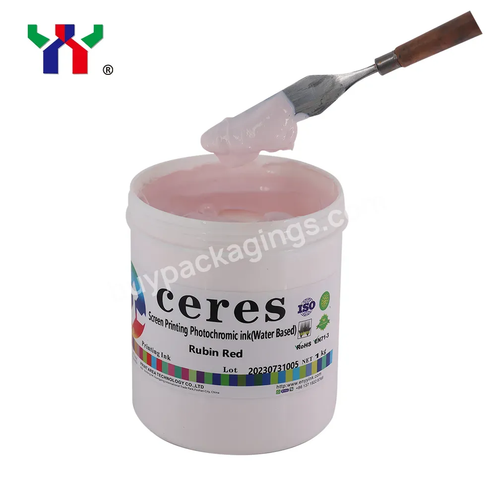 Solvent Screen Printing Solar Discoloration Ink/photochromic Ink Colorless To Red 1kg - Buy Screen Solvent Base Ink,Photochromic Ink,Colorless To Red.