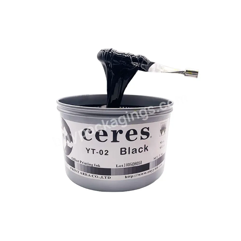 Soy Environmentally Friendly Eco-frienddly Ceres Yt-02 Sheet- Fed Offset Ink For Paper Black,1 Kg/can - Buy Offset Ink,Sheet- Fed Ink,Ink.