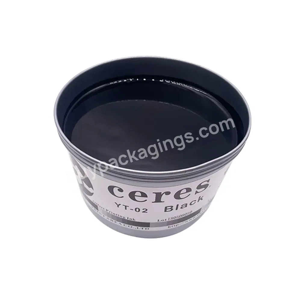 Soy Environmentally Friendly Eco-frienddly Ceres Yt-02 Sheet- Fed Offset Ink For Paper Black,1 Kg/can - Buy Offset Ink,Sheet- Fed Ink,Ink.