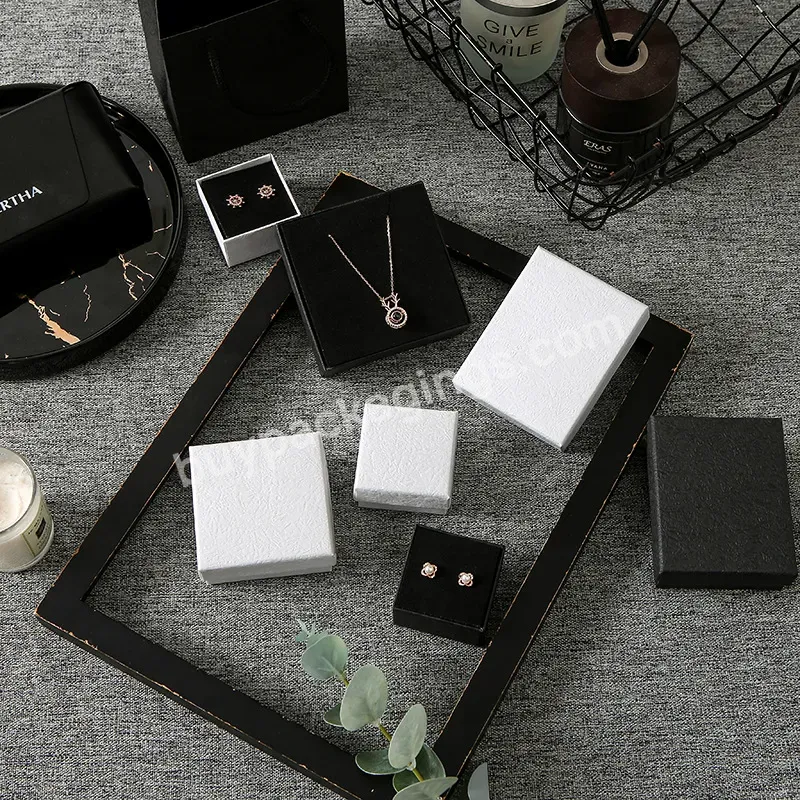 Spot Jewelry Box Packaging Box Earrings Ring Bracelet Necklace Solid Black And White Small Fresh Jewelry Packaging Box Discount - Buy Folding Gift Box Handmade Soap Essential Oil Gift Box Custom Jewelry Box Jewelry Box,Homemade Chocolates Gift Boxes