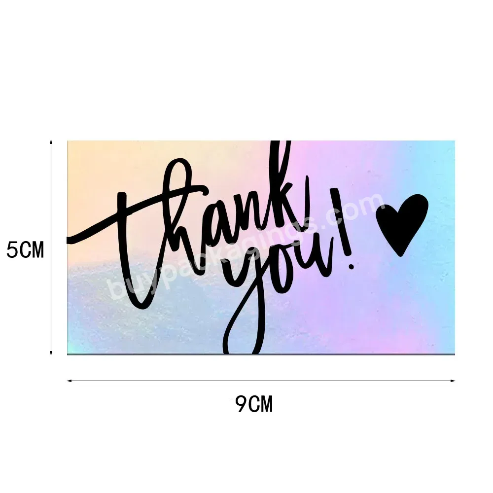 Spot Wholesale 90*50mm Laser Paper Card Holiday Greeting Card Gift Thank You Card - Buy Thank You Card,Holiday Greeting Card Gift,Laser Paper Card.