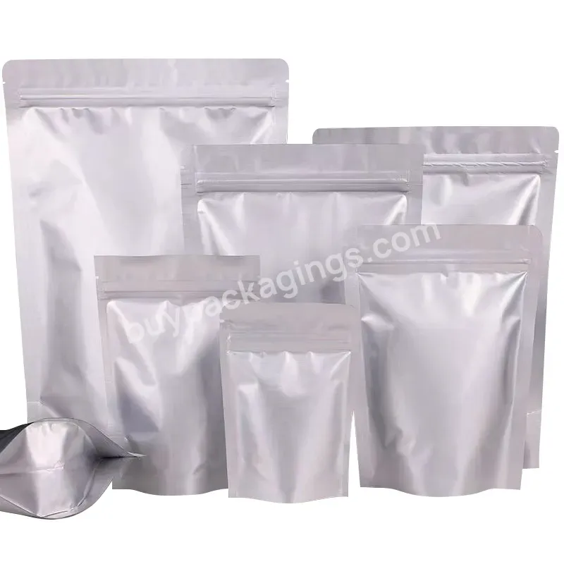 Spot Wholesale Cheap Aluminum Foil Self-supporting Bags With Zipper Food Packaging Bags - Buy Self-sealing Self-supporting Zipper Bag Wholesale,Resealed Odor-proof Plastic Bag,Custom Polyester Film Bag.