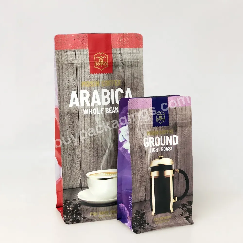 Square Bottom Coffee Bags Custom Printed Drip Coffee Bean Packaging Coffee Bag With Valve - Buy Custom Aluminium Foil Powder Pouch Square Bottom Coffee Bags,Stand Up Matte Dried Food Powder Pouch,Custom Spice Packaging With Zipper.