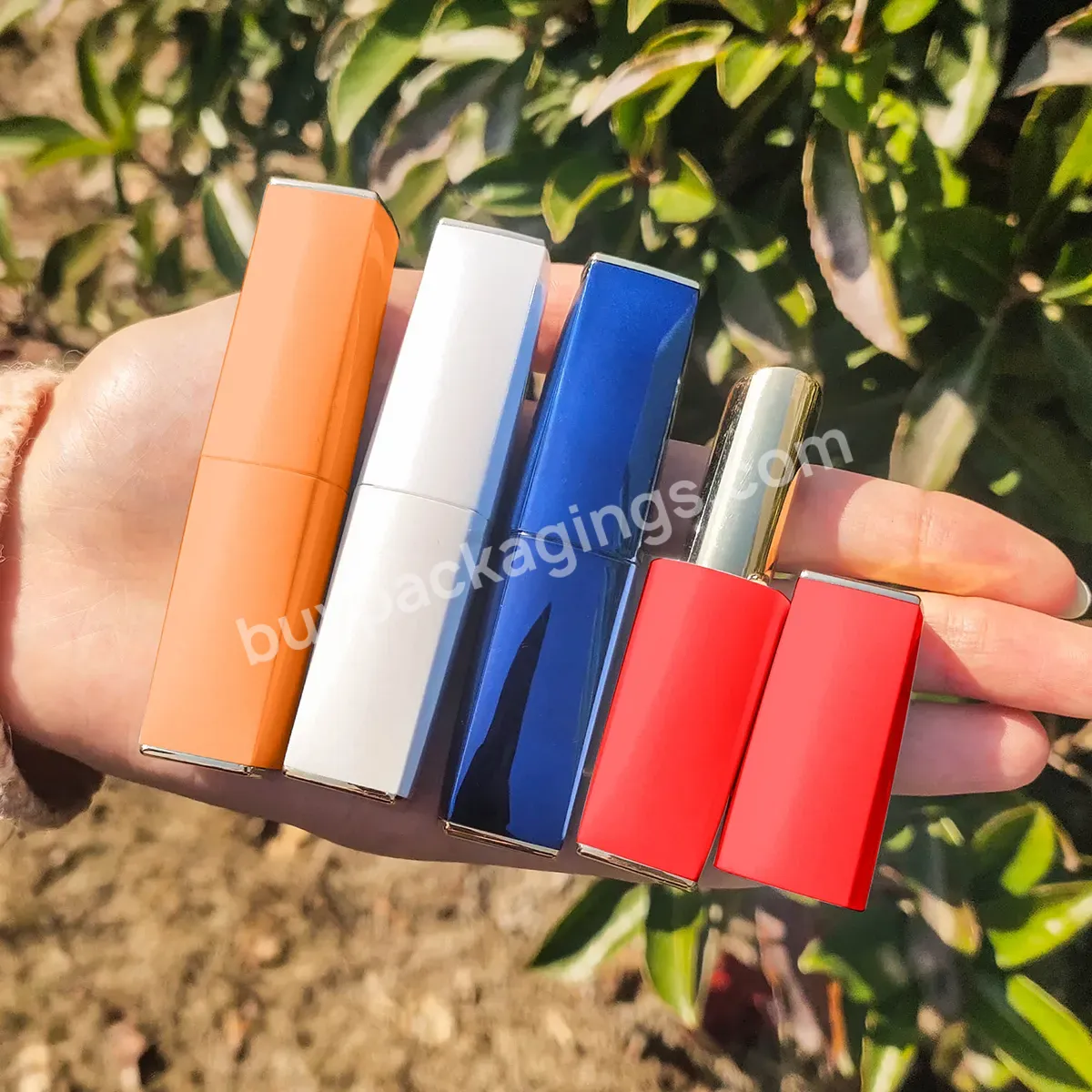 Square Magnetic Lipstick Refillable Tubes Plastic Lipstick Refillable Lipstick Containers