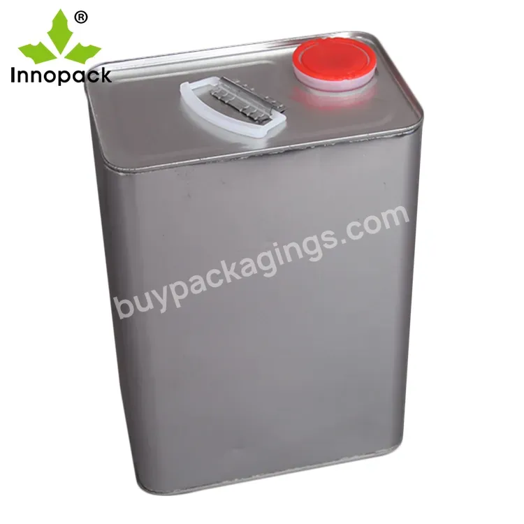 Square Tin With Lid And Handle,10 L Storage Capacity,Factory Direct,Custom Printed