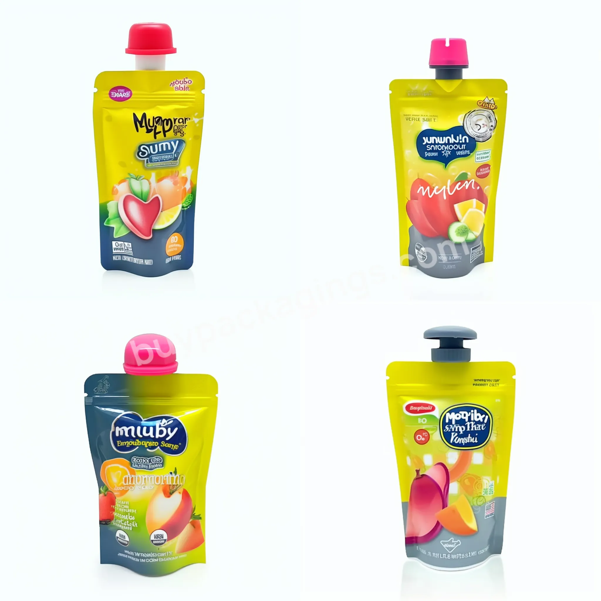 Squirt Bag Customizable Logo Foodgrade Pouch Digital Compounded For Sauce Condiment Packaging Bags - Buy Snack Food Packaging Bag,Plastic Food Packaging Bag,Packaging Bags.