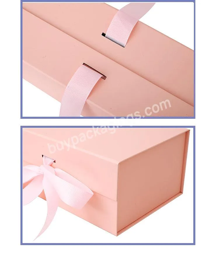 Sturdy Storage  Sale Recyclable Magnet Ribbons Foldable Luxury  Packaging Paper Hot Gift Packing Boxes for Clothes