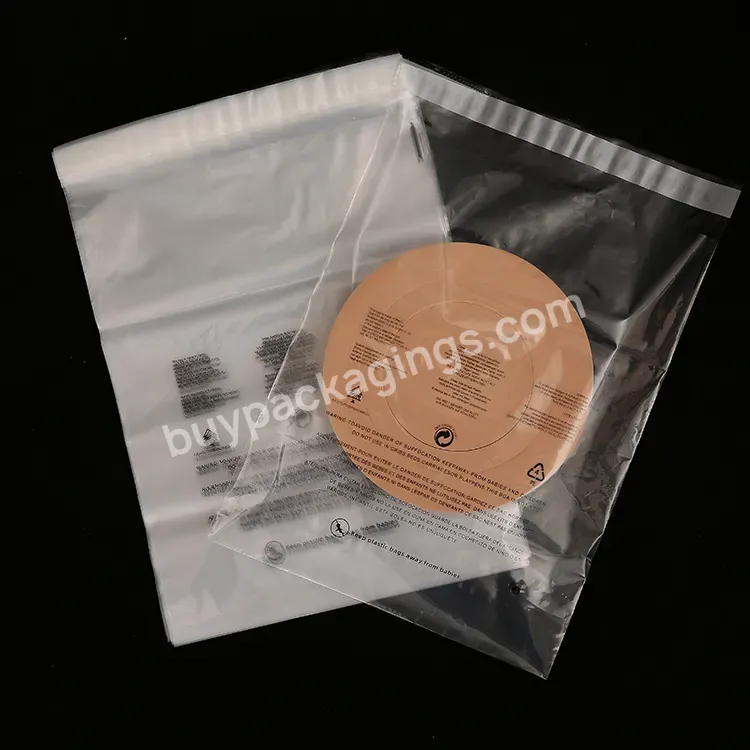 Suffocation Warning Self Seal Clear Poly Bags With Suffocation Warning For Packaging - Buy Poly Bags With Suffocation Warning,Self Seal Clear Poly Bags,Suffocation Warning Poly Bags.