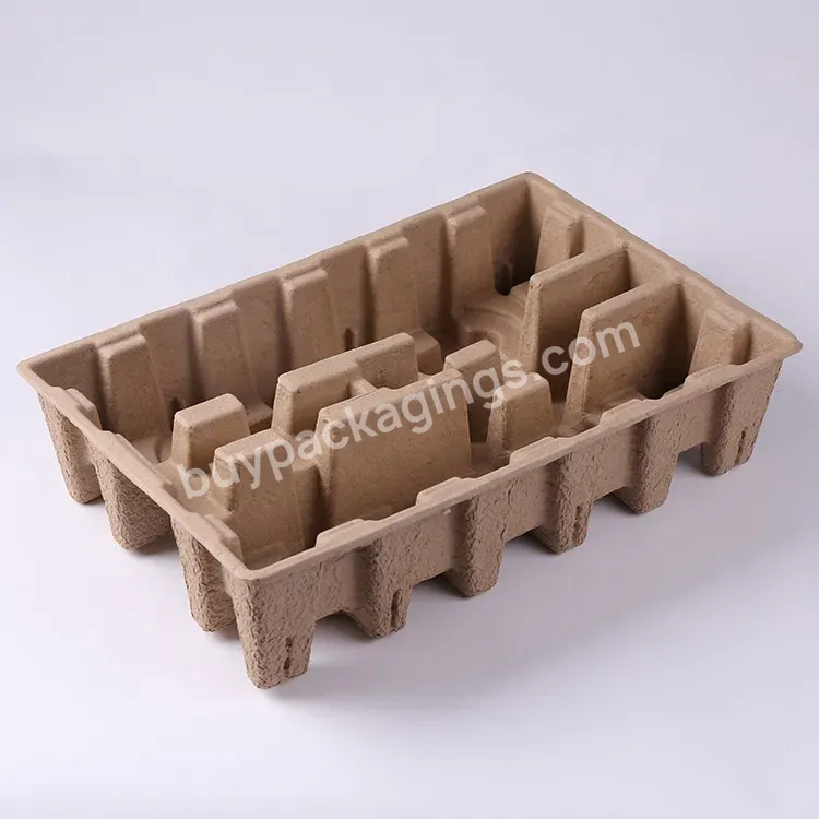 Sugarcane Biodegradable Molded Pulp Trays Custom Inside Packaging Tray,Paper Pulp Insert Inlay - Buy Recycled Paper Pulp Tray,Custom Packaging Tray,Biodegradable Pulp Insert.