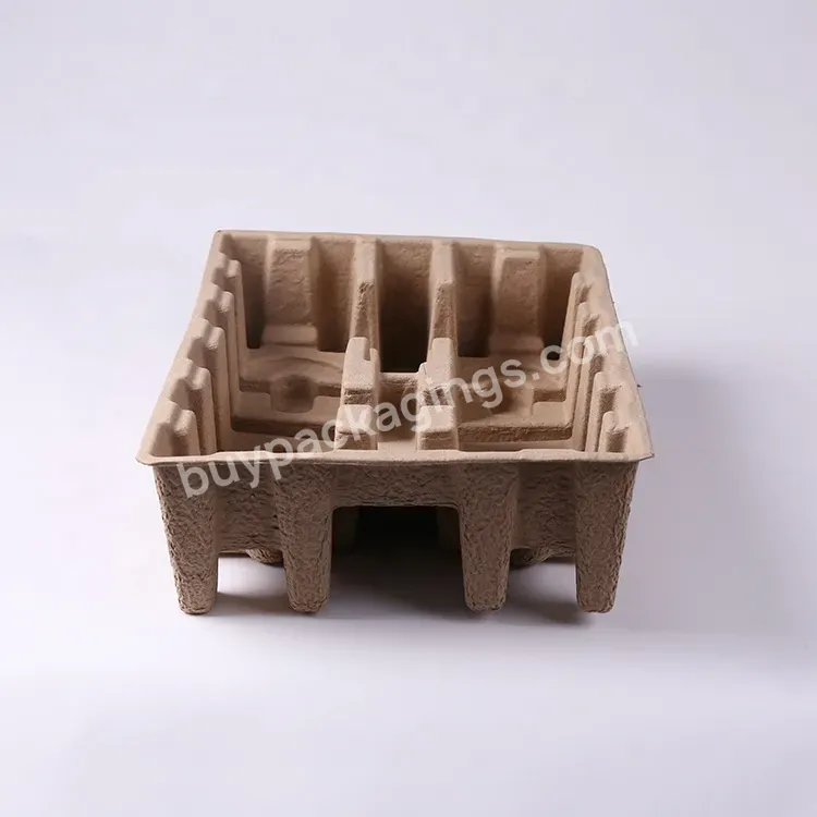 Sugarcane Biodegradable Molded Pulp Trays Custom Inside Packaging Tray,Paper Pulp Insert Inlay - Buy Recycled Paper Pulp Tray,Custom Packaging Tray,Biodegradable Pulp Insert.