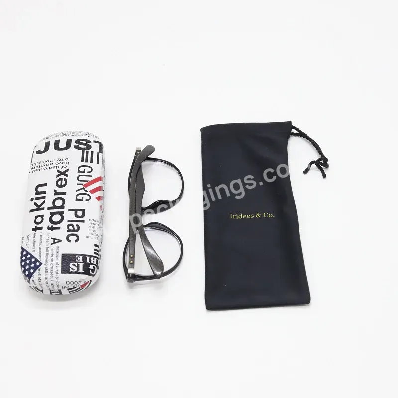 Sunglasses Watch Jewelry Gift Packaging Bag Eyeglasses Earphone Dust Pouch Custom Logo Single Drawstring Microfiber Bag