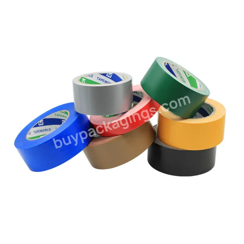 Super Strong Colored Custom Adhesive Industrial Hardware Pe Cloth Duct Tape With Black Silver Yellow White Grey Red Brown Green - Buy Hight Adhesive No Residue Waterproof Heavy Duty Multicolor Polyethylene Pe Cloth Duct Tape For Carpet Dege Binding,H