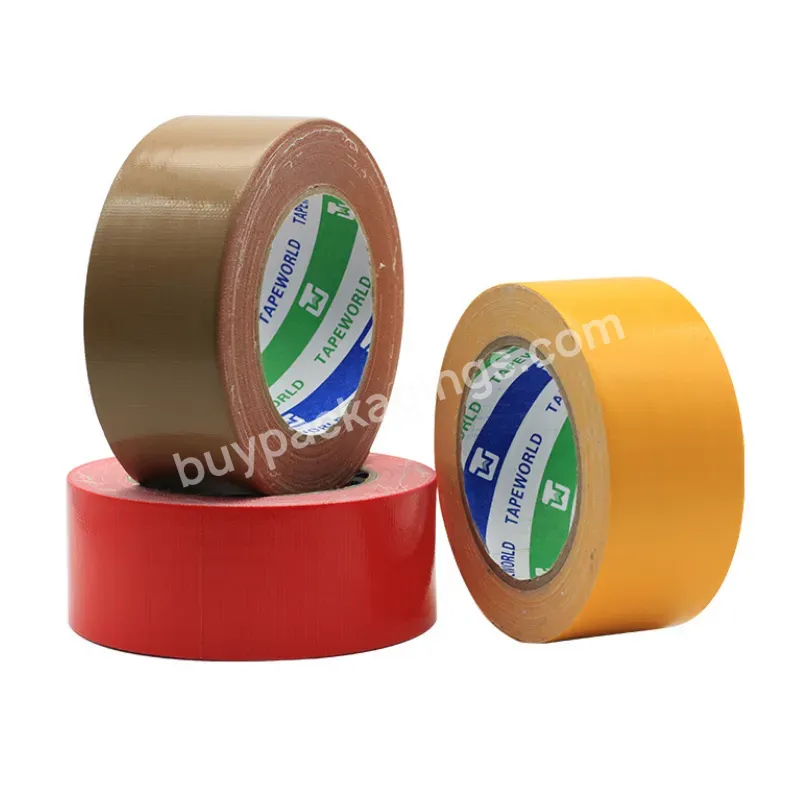 Super Strong Colored Custom Adhesive Industrial Hardware Pe Cloth Duct Tape With Black Silver Yellow White Grey Red Brown Green - Buy Hight Adhesive No Residue Waterproof Heavy Duty Multicolor Polyethylene Pe Cloth Duct Tape For Carpet Dege Binding,H