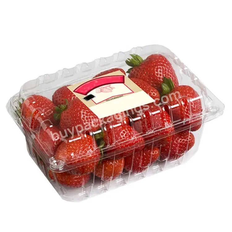 Supermarket Fruits Container Strawberry Plastic Blister Packing Disposable Fruit And Vegetable Box - Buy Supermarket Plastic Fruit And Vegetable Box,Disposable Fruit And Vegetable Plastic Strawberry Boxes,Clamshell Plastic Packaging For Strawberry.