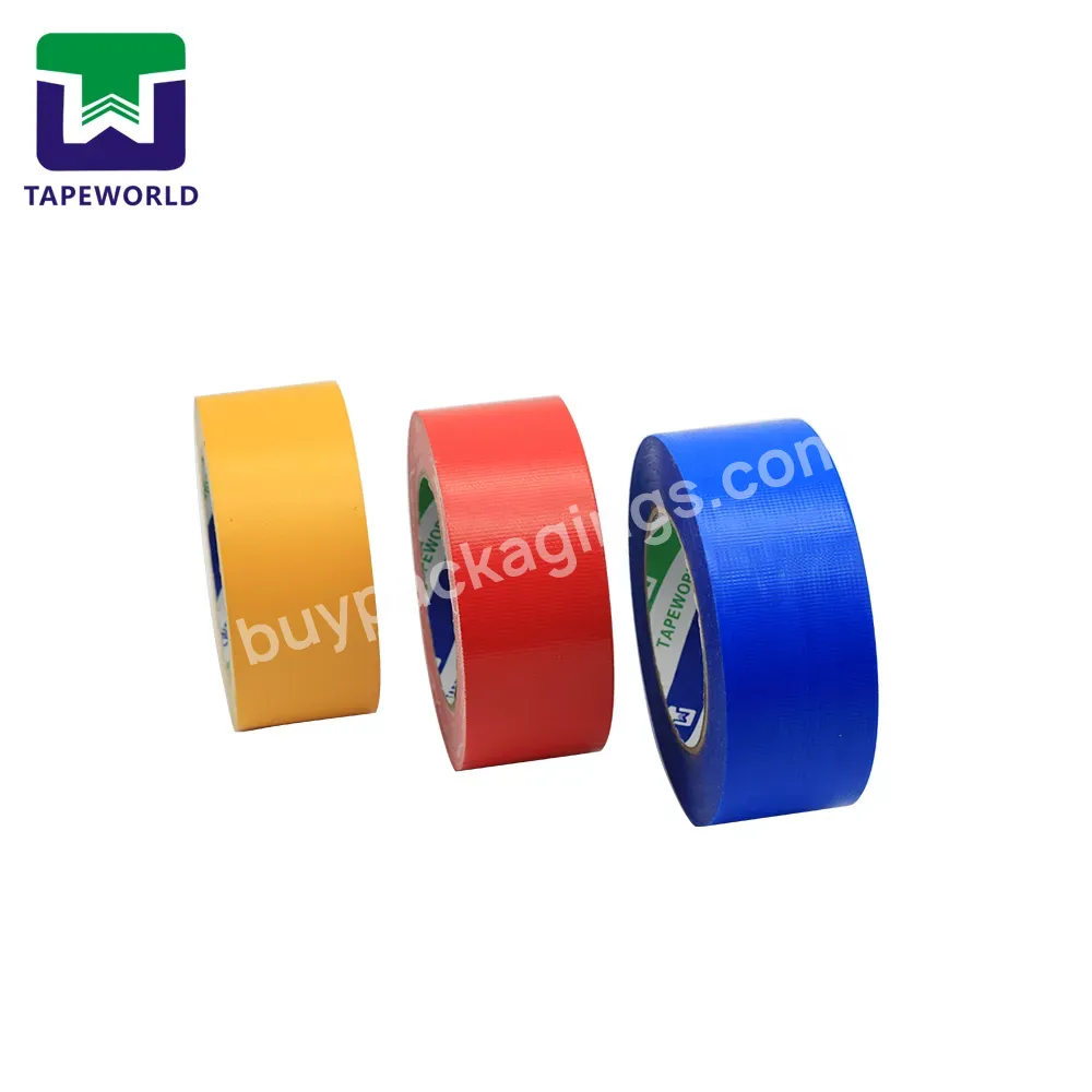 Supply General Purpose Silver Cloth Tape Colorful Pvc Duck Tape Custom Duct Tape - Buy High Quality Repairing Pipe Wrapping Book Bonding Waterproof Strong Adhesion Customized Pvc Cloth Duct Tape,Hot Sale Air Conditioner Duct Tape White Color Best Pri