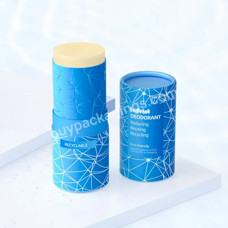 Sustainable Empty 50g Balm Container Plastic Free Compostable Cardboard Pull Up Deodorant Stick Container In Paper Packaging - Buy Cardboard Tube,Balm Containers,Sustainable Packaging.