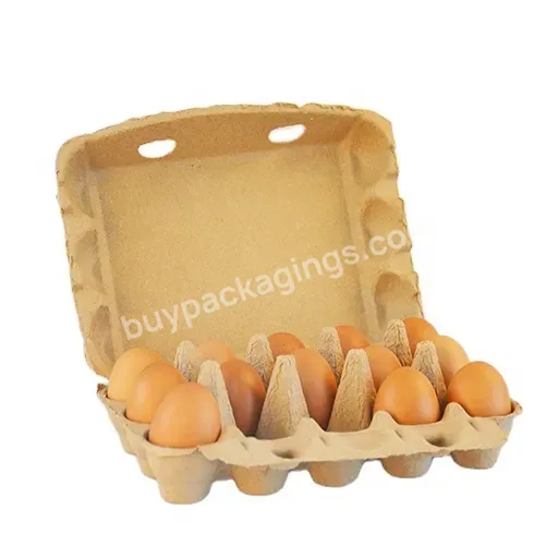 Sustainable Paper Pulp Carton Boxes 15 Cells Cartons 3x5 Style Holds 15 Large Eggs Recycled Cardboard Container - Buy Egg Box Biodegradable Eggs Packaging Biodegradable Poultry Packaging Egg Flat Packaging Molded Pulp Paper Sustainable Tray Ducks,Egg