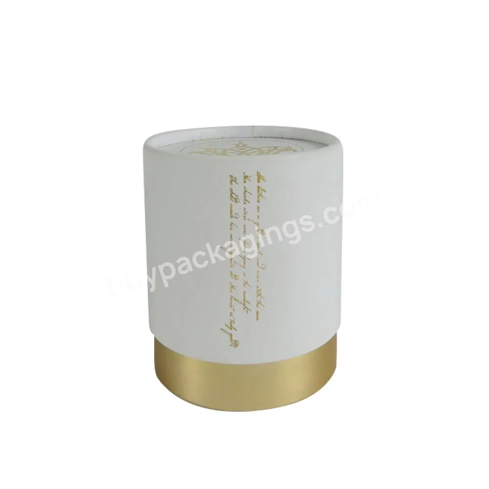 SVG 4 oz Round Box for Coconut Soy Wax Candles Packaging Two Piece Box Kraft Paper Shipping Tube