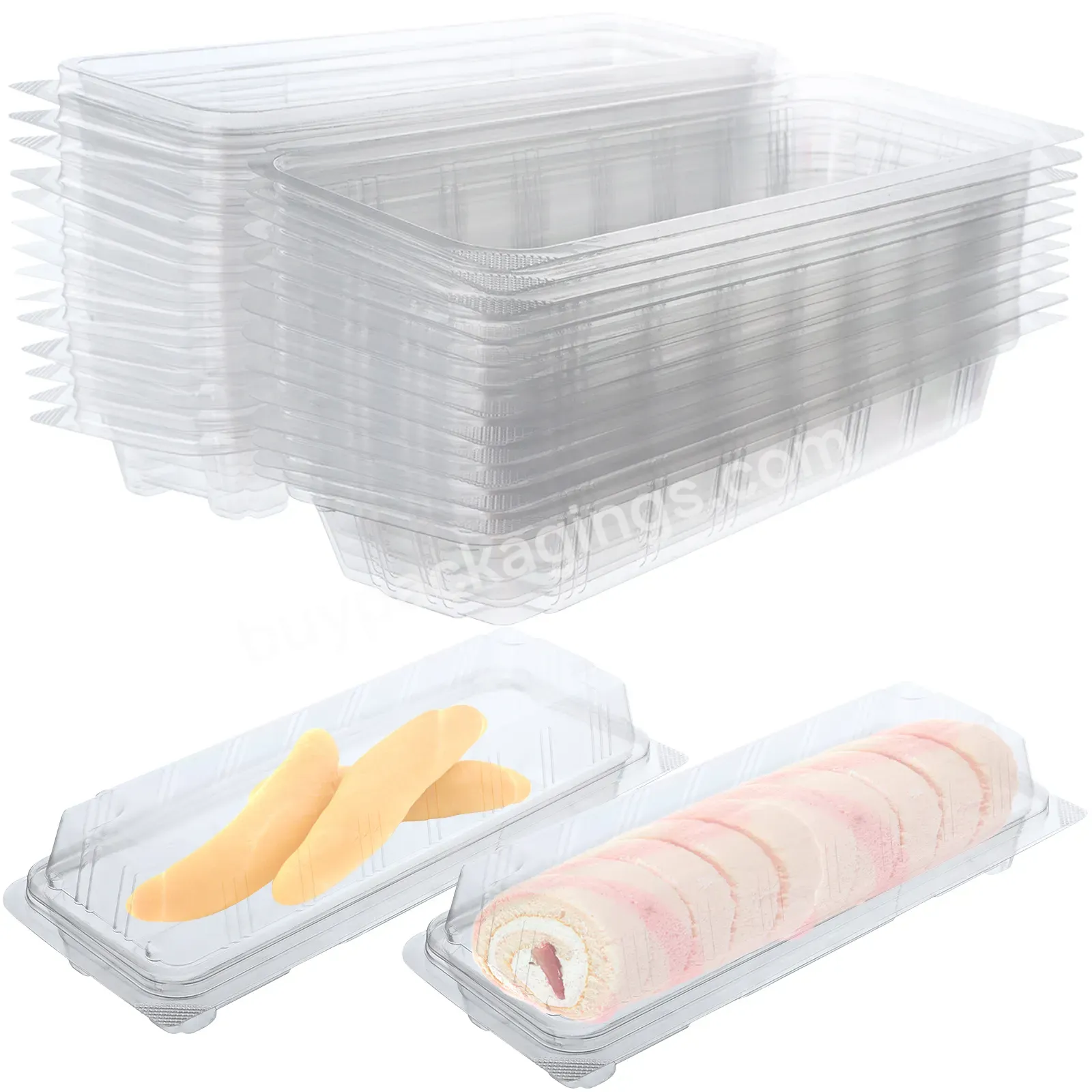 Swiss Roll Blister Packaging Box Cupcake Transparent Packaging Clear Cake Box Fruit Dessert Sushi Roll Bread Box