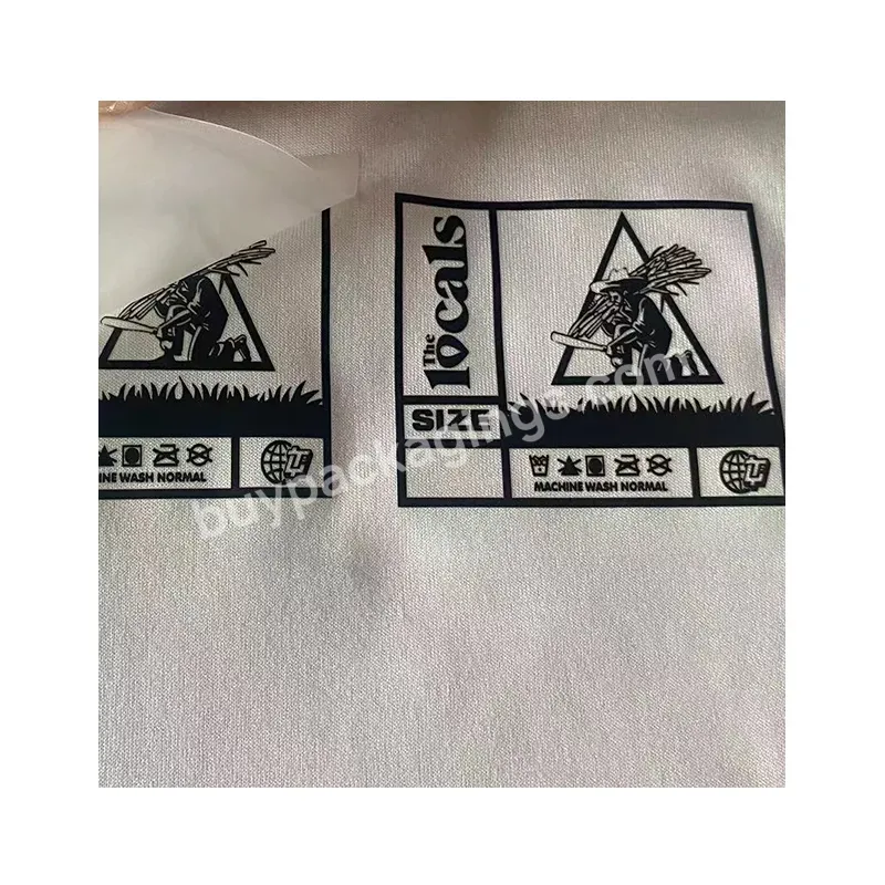 T-shirt Neck Labels Heat Transfer Tags With Size - Buy Neck Label Heat Transfer,Heat Transfer Tags,Shirt Transfer.