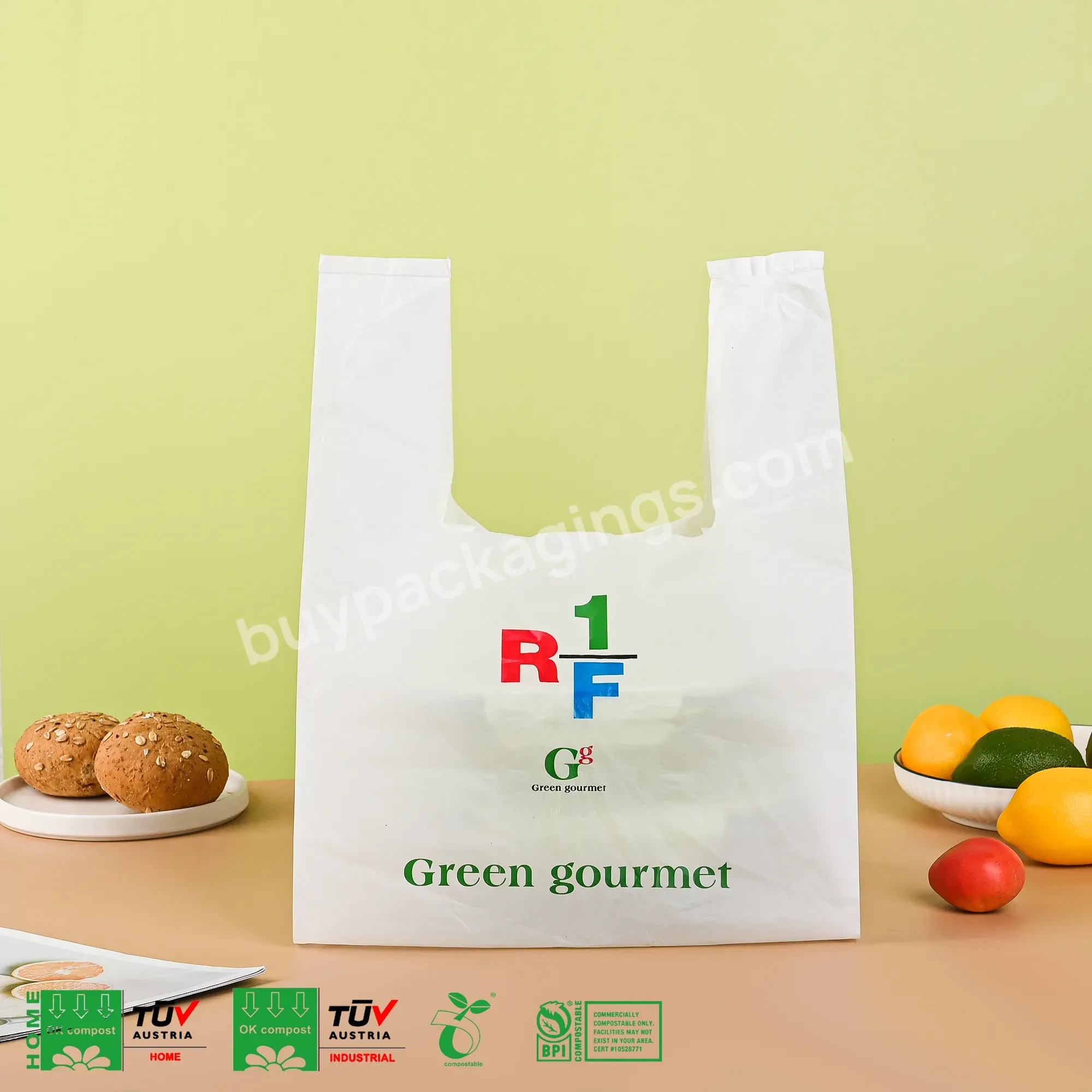 T Shirt Plastic Food Packaging Bag Biodegradable T-shirt Bags Supermarket - Buy T Shirt Bags Custom,Biodegradable T-shirt Bags,T-shirt Bag Supermarket.