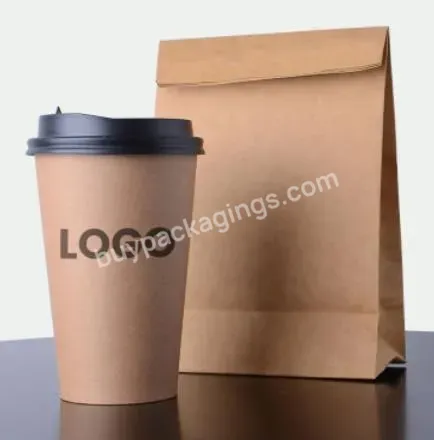 Take Away Disposable Biodegradable Custom Kraft Hot Drink Pla Coffee Paper Cup With Lid And Sleeve