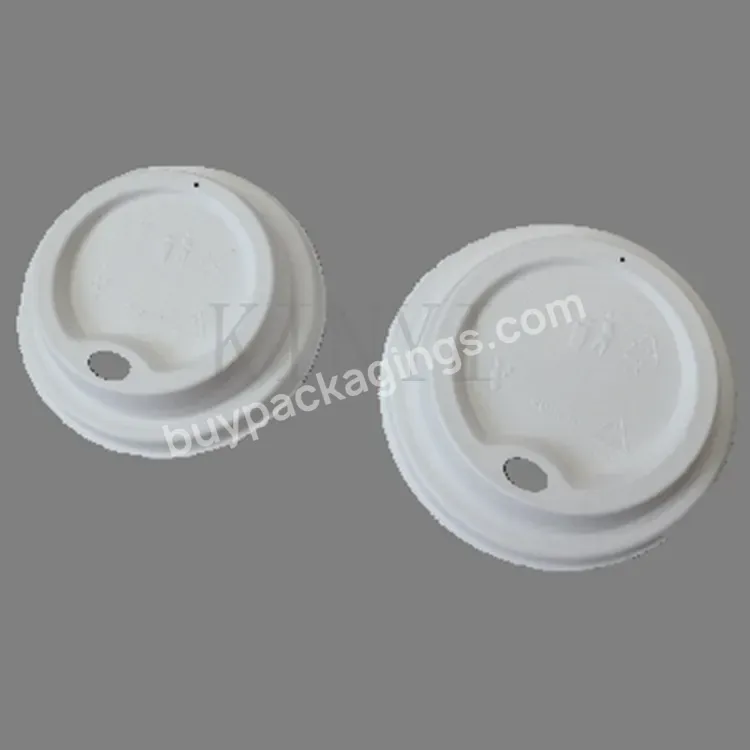 Take Away Eco Friendly Coffee Cup Lid Use Hot/ Cold Drink Disposable Coffee Cups Cover Molded Pulp Lid For Cup - Buy Eco-friendly Take Away Coffee Cups,Coffee Cup Lid,Molded Pulp Lid For Cup.
