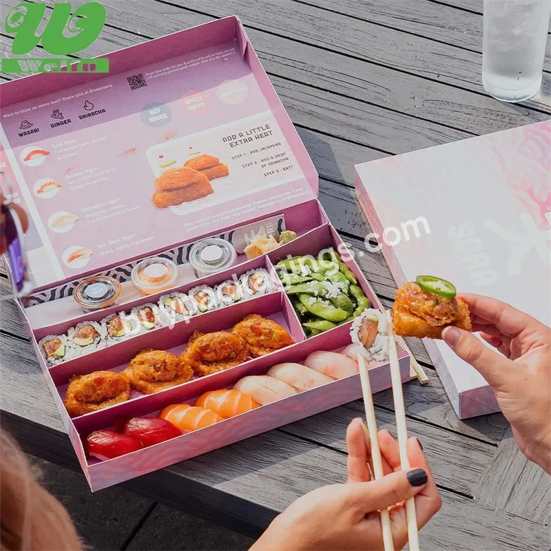 Take Away Food Packaging Paper Sushi Box - Buy Sushi Box,Paper Sushi Box,Take Away Food Packaging Paper Sushi Box.