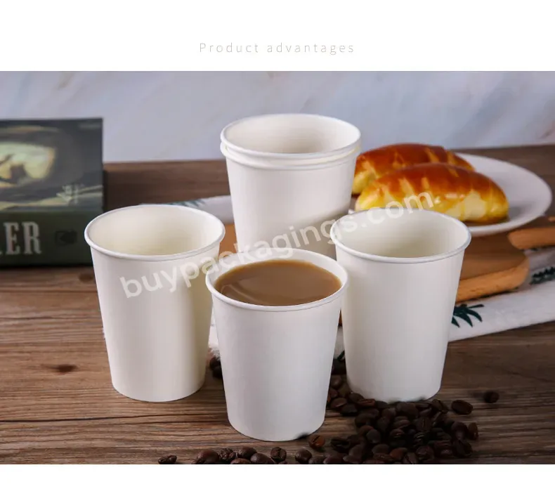 Take Away Office Drinking White Paper Cups With Lid Disposable Coffee Milk Tea Cup - Buy Coffee Milk Tea Cup,White Paper Cups With Lid,Take Away Cup.