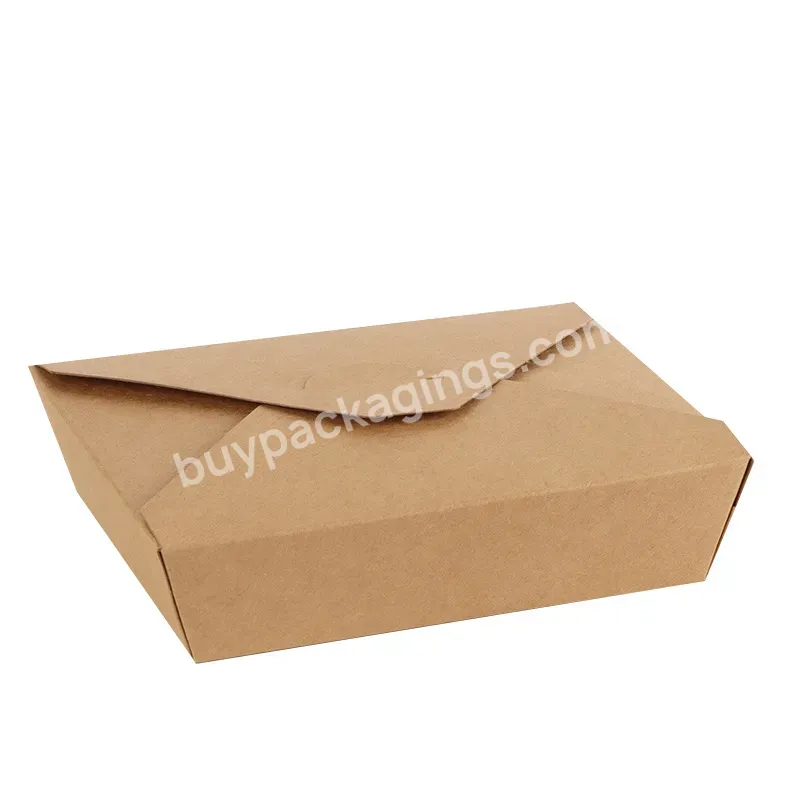Takeaway Food Packaging Wholesale Kraft Food Boxes Takeaway Packaging - Buy Food Boxes Takeaway Packaging,Food Packages Takeaway Customized,Disposable Takeaway Paper Food Box.