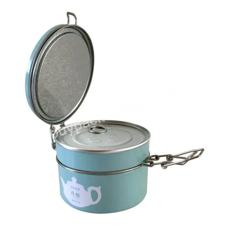 Tea Tin Wholesale Square Round Tea Container Tin Gift Box Packaging Metal Tin Box For Cookies Candy Chocolate