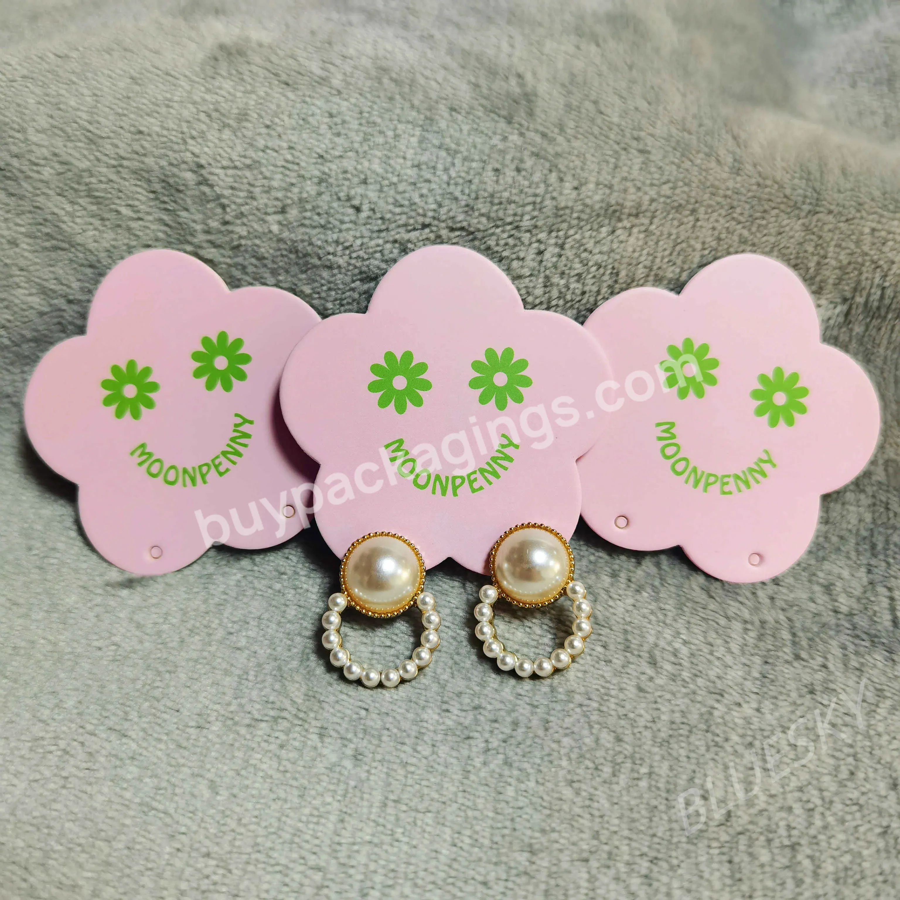 The First Selling Earrings Jewelry Printing High-quality Brand And Jeans Tag Coated Paper Kraft For Clothing Socks Paper Tag