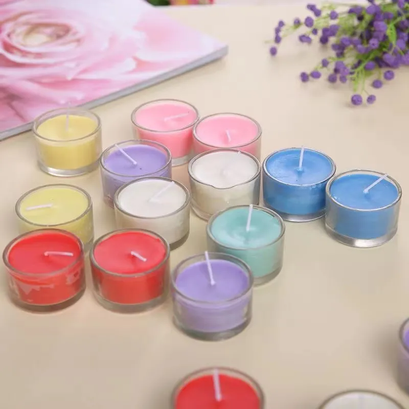 Thick Glass Jars Clear Small Round Candle Jars Transparent Aromatherapy Jar